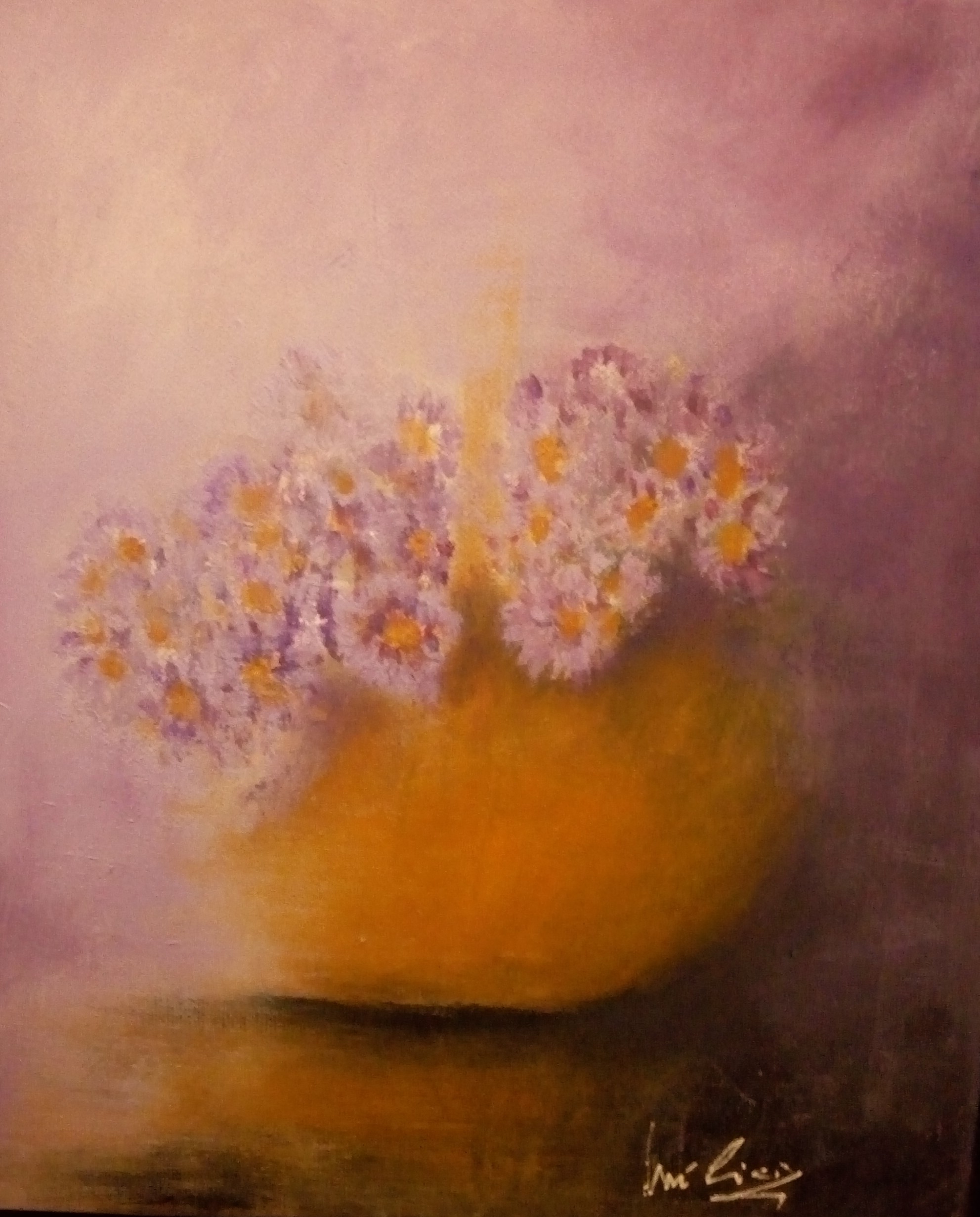 Vaso con fiorellini viola – Cod. NM11